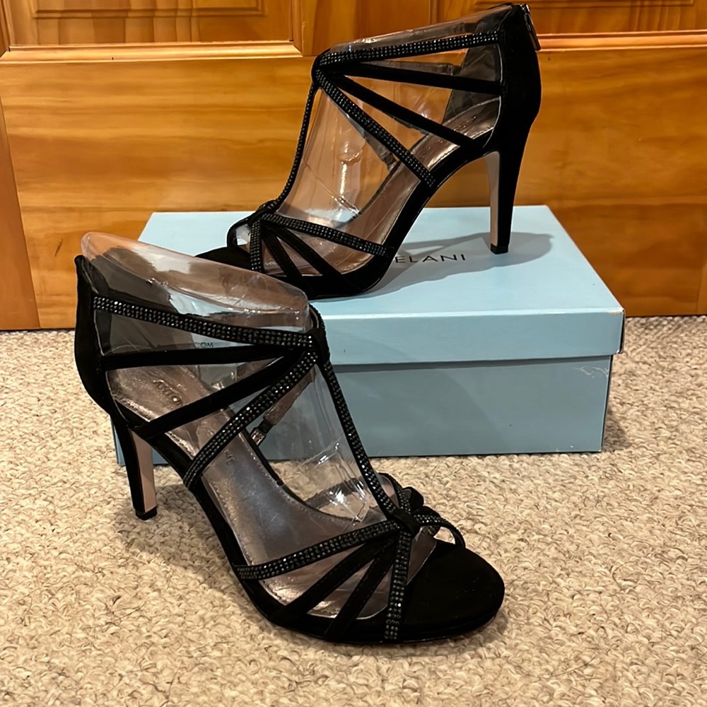 Antonio Melani Irina004 Black Suede Heels - Picture 3 of 11